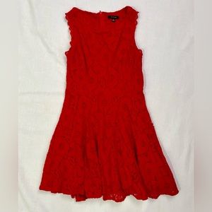 City Studio Red Lace Dress